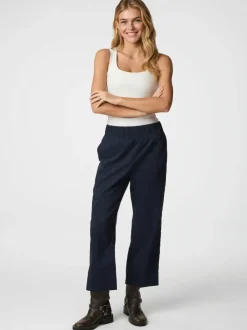 NEO NOIR Yana Poplin Pants Navy