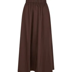 NEO NOIR Yara Poplin Skir Dark Brown