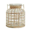 NORDAL Bamboo Candle Holder 21 cm.