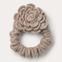 O'TAY Small Scrunchie Flower Light Smoke