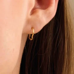 PERNILLE CORYDON Twig Hoop (guld/sølv)