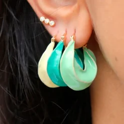 PICO COPENHAGEN Afrika Earrings Blå