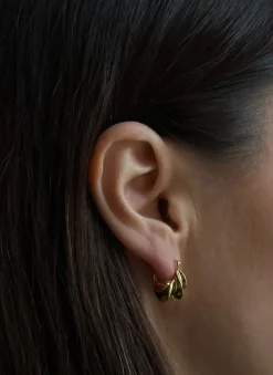PICO COPENHAGEN Afrika Petite Hoops (guld/sølv)