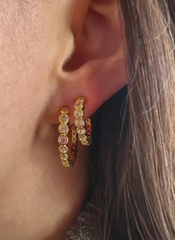 PICO COPENHAGEN Alba Crystal Studs Klar
