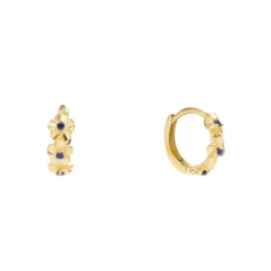 PICO COPENHAGEN Aster Crystal Hoops Midnight
