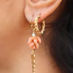 PICO COPENHAGEN Dicte Hoops (guld/sølv)