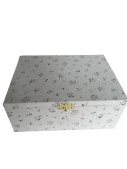 PICO COPENHAGEN Giant Jewelry Box Taupe Flower