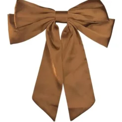 PICO COPENHAGEN Isabella Bow Barette Cognac