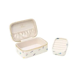 PICO COPENHAGEN Large Trinket Box Ivory Flower