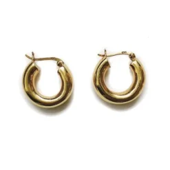 PICO COPENHAGEN Sleek Petit Hoops (guld/sølv)