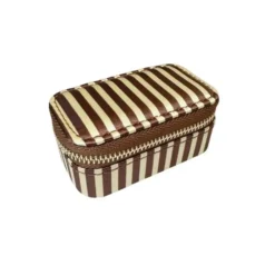 PICO COPENHAGEN Small Jewelry Box Brown Stripe