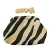 PICO COPENHAGEN Small Rosalia Clutch Zebra/Beige