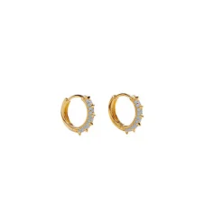 PICO COPENHAGEN Suede Hoops Blue