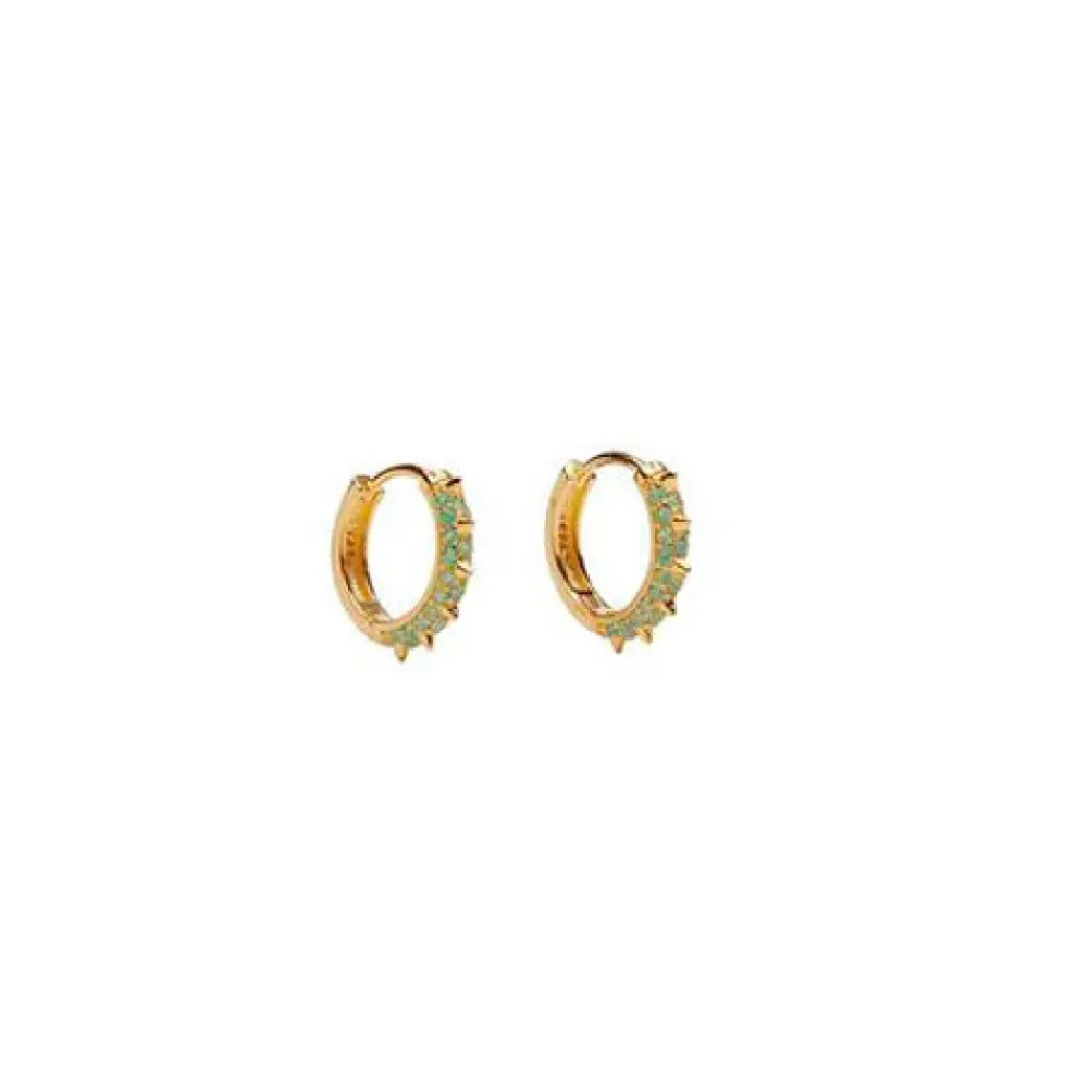 PICO COPENHAGEN Suede Hoops Grøn