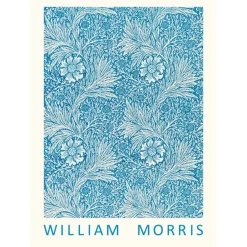 Plakat William Morris Blue Marigold 50x70 cm.