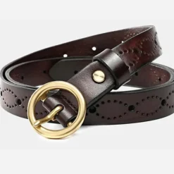 PLISSÉ COPENHAGEN Gaya Belt Brown