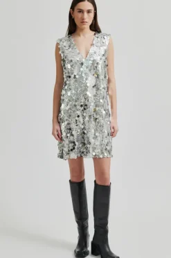 SECOND FEMALE Audra Dress Silver