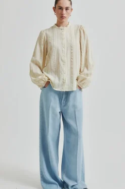 SECOND FEMALE Irvin Denim Jeans Light Blue