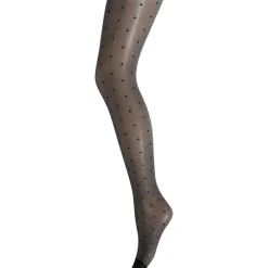 SNEAKY FOX Fay Pantyhose Black Silver