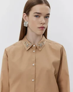 SOFIE SCHNOOR S251275 Ellidasw Shirt Camel