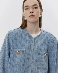 SOFIE SCHNOOR S251250 Eudorasw Jacket Denim Blue