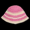 SUI AVA Bohemian Stripe Hat Pink