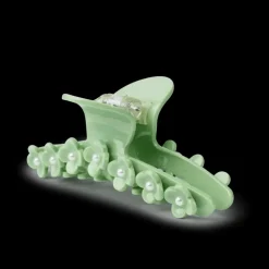 SUI AVA Bright Flower Pearly Clip Green