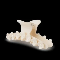 SUI AVA Bright Flower Pearly Clip Off White