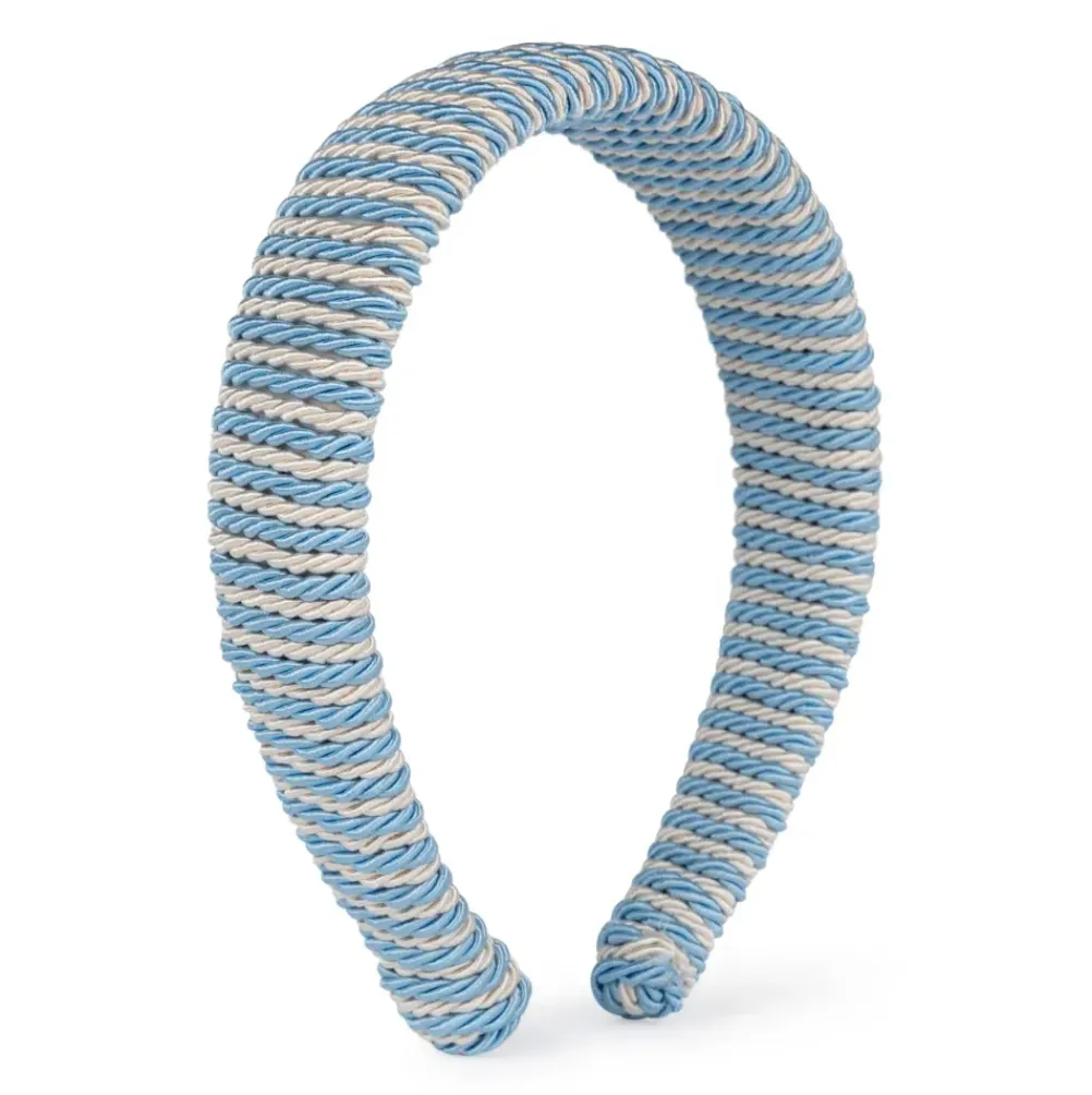 SUI AVA Striped Headband Blue